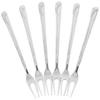 OUNONA 6pcs Pickle Fork Dessert Fork Stainless Steel Fruit Picker Kitchen Utensil