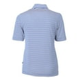 thumbnail image 3 of Women's Cutter & Buck Blue Seattle Mariners City Connect Virtue Eco Pique Stripe Recycled Polo, 3 of 3