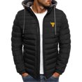 thumbnail image 2 of Chaqueta con capucha acolchada de algodón con estampado de Dwayne Johnson Brahma Bull Tattoo para hombre, cómoda e informal, a la moda, 2024, 2 of 5