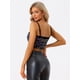 thumbnail image 4 of Disfraz de navidad Camisola de terciopelo con tirantes finos y lentejuelas brillantes para mujer Negro Morado XL, 4 of 6