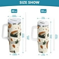 thumbnail image 6 of Yayeee 30oz Stainless Steel Tumbler with Straw and Handle Double-Wall Insulated Travel Water Bottle, Beige Fall Leaves, 6 of 8