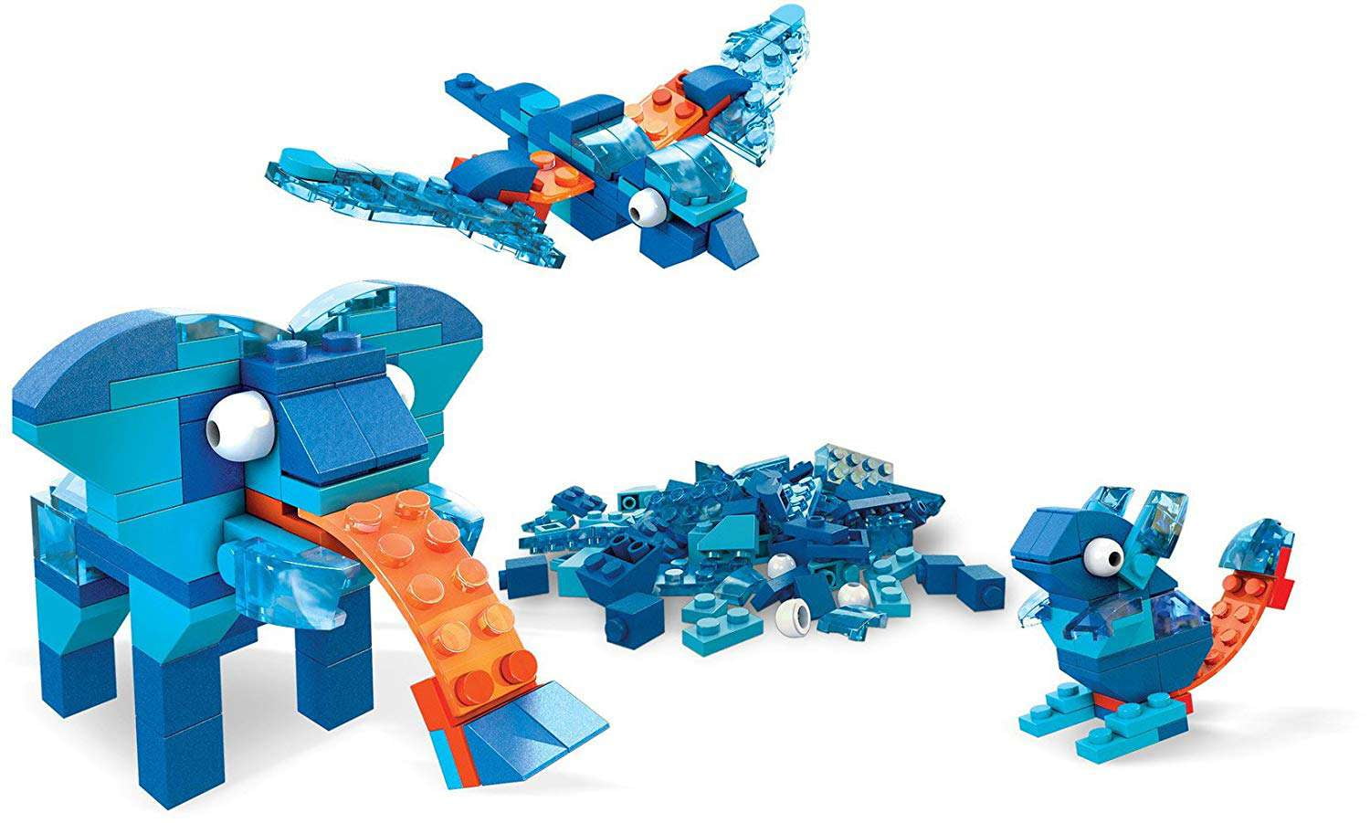 Mega Construx Inventions Bright Brick Building Set - 200 Piece Creative Construction Kit