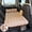 Brushed Flocking Wave Pattern - Beige, variant on Plush PVC car inflatable bed, easy to clean. Comes with foot pump and pillows, single/double sizes for SUV, RV, travel and home use.