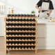 thumbnail image 1 of VEVOR Estante modular para vino de 72 botellas, almacena continuamente botellas de Pinot, estante de almacenamiento de madera de bambú de 8 niveles, estante de exhibición independiente para vino, 1 of 9