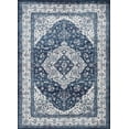 thumbnail image 5 of Hauteloom Monaco Collection Hallway, Kitchen Oriental Runner Rug - Traditional Look Carpet - Vintage Distressed - Blue, Navy, Gray, White - 2'7" x 7'3", 5 of 17