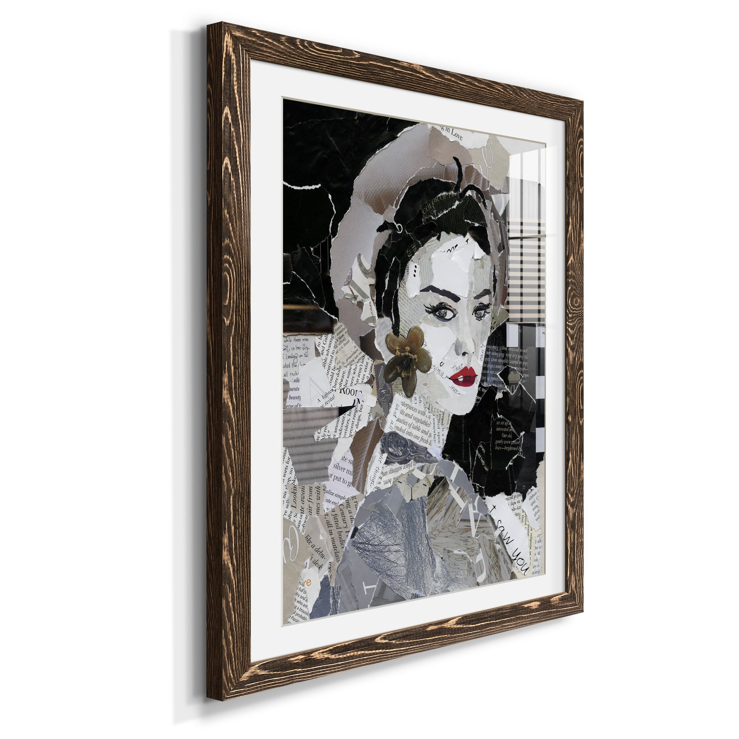 Runway Pause - Premium Framed Print - Distressed Barnwood Frame - Ready to Hang