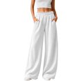 thumbnail image 6 of Breezora Womens High Waist Wide Leg Sports Pants Loose Fit Athletic Trousers with Pockets for Yoga Gym Running Workout Casual, 6 of 9