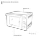 thumbnail image 5 of Horno Eléctrico SUPRA HORNO SPECCHIO con puerta de cristal templado acabado espejo, 5 of 6