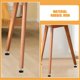 thumbnail image 4 of Pies niveladores de muebles de goma, 5 uds., con tornillos, niveladores roscados para muebles, pies ajustables, almohadillas niveladoras para pies, patas ajustables para muebles, 4 of 4