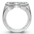 thumbnail image 4 of Pompeii 3/4 Ct Men's Diamond Horseshoe Lucky Pinkie Ring 10k White Gold Fashion (G,I1), 4 of 4