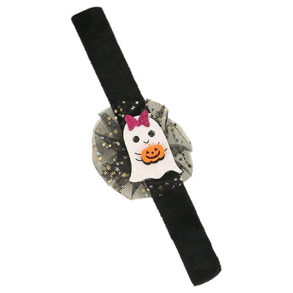 Getwin,Pumpkin-Themed Curly Snap Bracelets, Fun Halloween Wristbands for Party Favors, Giveaways, and Festive Decor Accents