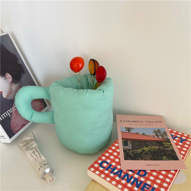 Oubit Cloth Pen Holder,Cloth Pen Cup Fashion Cloth Pen Cup Pen Organizer Versatile Functionality