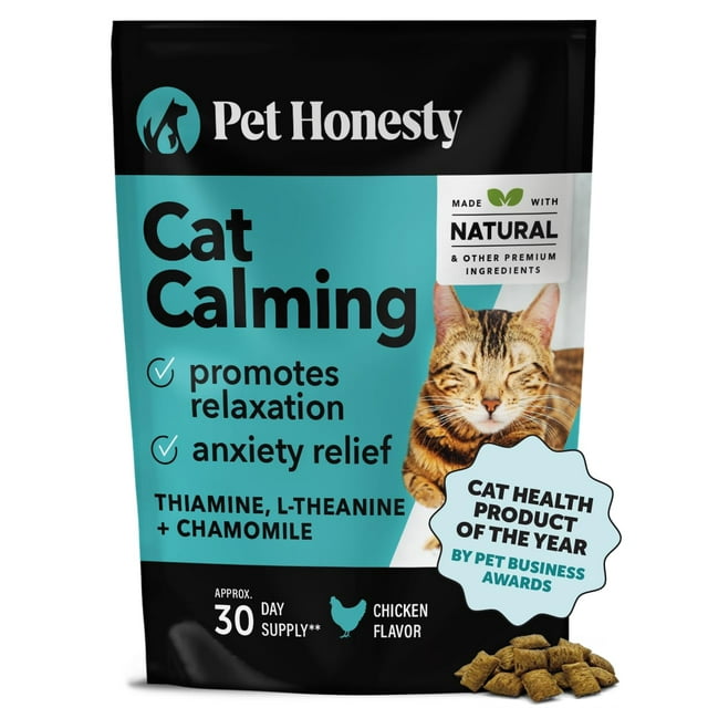 Masticables calmantes para gatos Pet Honesty, 30 días, para aliviar la ansiedad de los gatos