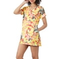 thumbnail image 2 of KOGMO Womens Tie Dye Short Sleeve V-Neck Tunic Top with pockets, 2 of 3