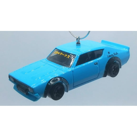 Christmas Ornament for Nissan Skyline 2000 GT-R Blue Black