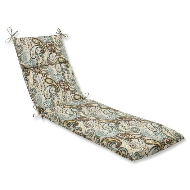 72.5" Paisley Giardino Light Blue and Brown Outdoor Patio ...