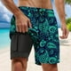 thumbnail image 1 of WILLBEST Pantalones Cortos de Verano para Hombre, Elegantes Pantalones de Playa de Doble Capa Interior con Bolsillo, 1 of 3