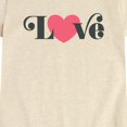 thumbnail image 2 of Instant Message - Retro Love Heart Toddler Short Sleeve Graphic T-Shirt, 2 of 5