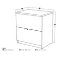 thumbnail image 2 of Bestar 2 Drawer Lateral Wood File Cabinet, Brown, 2 of 2