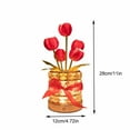 thumbnail image 3 of ShaoXinWan Crystal Table Lamp Simulation Potted Plant Decorative Lamp Bedside Lamp Luxury Senior Sense Of Ambient Light, Red, 3 of 6