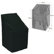 1Pcs Waterproof Furniture Protection Cover High Back Chair Cover Outdoor Patio Garden, 25.1"x25.1"x47.2"/27.5"