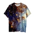 thumbnail image 2 of T Shirts for Men 2026 Summer Casual Short Sleeve Crewneck Galaxy Printed Tee Shirt, 2 of 3
