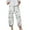 Gray, variant on JURANMO Womens Linen Capri Pants Clearance,Womens Capri Pants for Summer Beach Elastic Waist Cropped Pants with Pockets