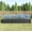Black, variant on Elio Outdoor Metal 7.6x3.7x1ft Raised Garden Bed, 7.6FT Planter Box, Rust-Resistant, Open Bottom, Sturdy Design for Vegetables, Flowers, Herbs, Silver