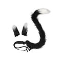 thumbnail image 3 of Diadema con orejas de gato para cosplay, ideal para niños y adultos. Regalo perfecto para disfraces y espectáculos. Blanco y negro, 3 of 9