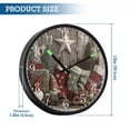 thumbnail image 3 of Voice Activated Clock with Glow Light 12 Inch Large Silent Wall Clock Battery Operated for Home Decor Christmas Stocking Patterns, 3 of 8