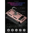 thumbnail image 4 of Phone Case for Google Pixel 6 Heavy Duty Rugged Full Body Shockproof Screen Camera Protection Built-in Finger Ring Kickstand Military Armor Scratch Proof Bumper Hard Back Cover Rosegold, 4 of 15