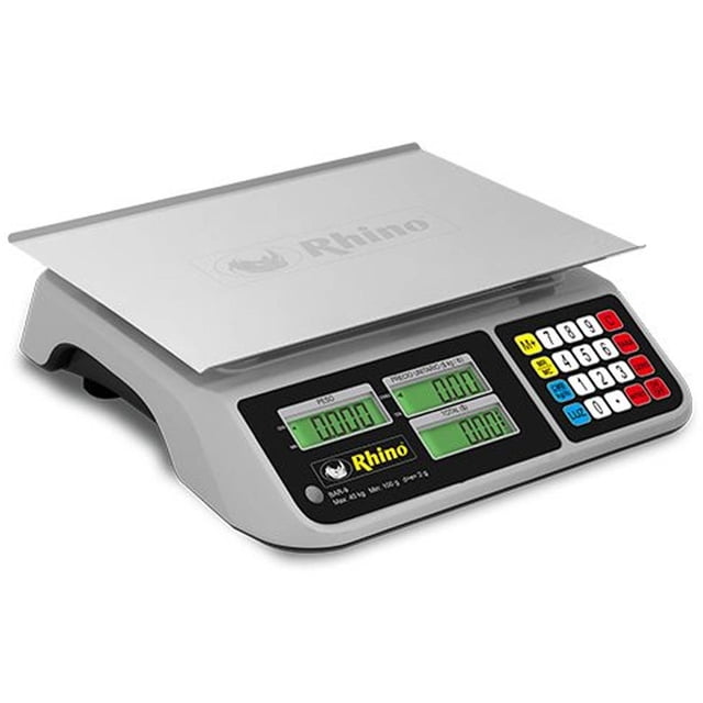 Bascula Peso-Precio Plato Grande 40 Kg BAR-9 Rhino