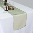thumbnail image 2 of Efavormart 10 Pack Olive Green Sheer Organza Table Runners - 14"x108", 2 of 7