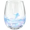 thumbnail image 2 of Jellyfish Pattern Sea Life Clear Glass Tumbler, Reusable Drinking Cup For Juice Iced Coffee Holiday Drinks, 2 of 6