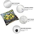 thumbnail image 4 of Nawypu Summer Lemon Decorative Pillow Covers Outdoor Lemon Flower Leaf Truck Buffalo Check Plaid Throw Pillow Case Home Sweet Home Cushion Cover for Sofa Couch,Set of 2, 4 of 6