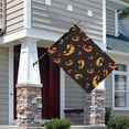 thumbnail image 2 of Black Halloween Pumpkin Faces Fall Garden Flags 28"x40" Double Side,Small Yard Flags for Outside,Outdoor Fall Decor,Autumn Funny Garden Flag Yard Decoration, 2 of 5