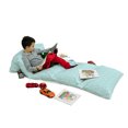 thumbnail image 3 of Pale Blue Floor Pillow Lounger Cover, Separate Droplets Motif in Different Colors Precipitation Drizzle Sky Image, Nap Mat Printed Fabric Case for 5 Pillows, 88" x 36", Blue White, by Ambesonne, 3 of 5