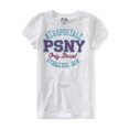 thumbnail image 1 of Aeropostale Girls Glitter PSNY División atlética. Camiseta Adornada, Blanca, M (10), 1 of 1