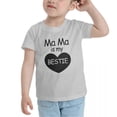 thumbnail image 3 of Mama Is My BESTIE Cute Toddler T Shirts for Boys Girls (Gray, 3T), 3 of 5