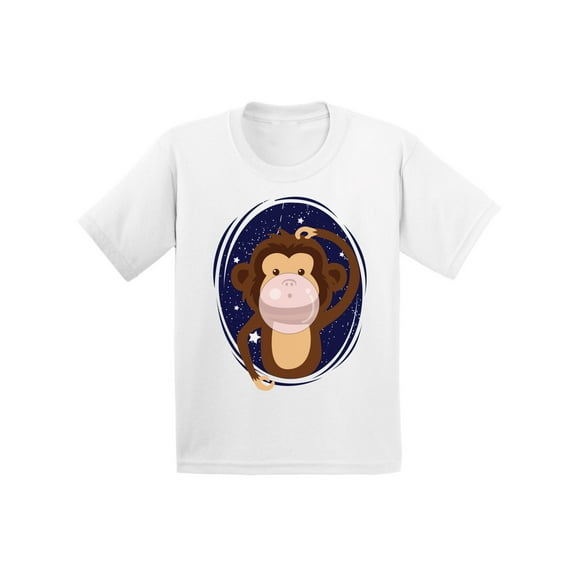 Awkward Styles Toddler Monkey Shirts Monkey Chewing Gum 1st 2nd 3rd Birthday Party Tshirt Themed Party Shirt Gifts for 3 Year Old Monkey T-shirts for 2nd Birthday Cute Monkey T-shirts for Girls Boys