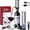 Silvery, variant on Electric Wine Opener Set - Automatic Rechargeable Corkscrew for Wine Bottles with Foil Cutter, Wine Aerator & Vacuum Stopper