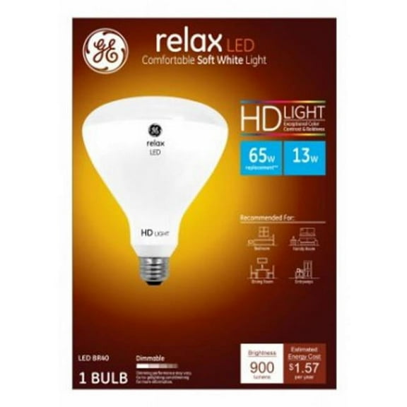 G E Lighting 224152 13 watt BR40 Relax Bulb - Soft White