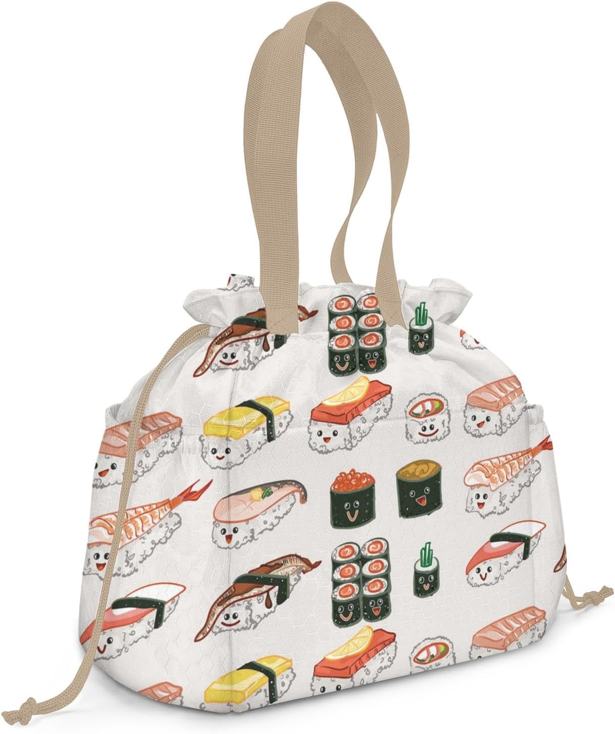 Lunch Bag for Women Insulated Womens Drawstring Lunch Bag for Work, Stain-Resistant Large Lunch Box for Women with Containers, Cinch Closure Cromwell Bag Black Man Reusable Lunch Bag Office