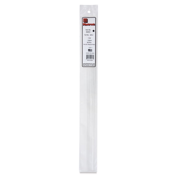 Plastruct Clear Acrylic Rod - 1/16" x 17-1/2"