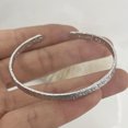 thumbnail image 1 of Pulsera de Metal de plata s贸lida 925 100% para mujeres y hombres, regalo de cumplea帽os Simple hecho a mano Vintage S-B451, 1 of 2