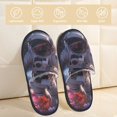 thumbnail image 2 of Fotbe Astronaut In Cosmic Garden Pantuflas Peludas para Mujer con Estampado, Zapatillas de Peluche, Zapatos de Invierno para Casa, Uso Interior y Exterior-Medium, 2 of 8