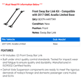 thumbnail image 2 of Front Sway Bar Link Kit - Compatible with 2017 GMC Acadia Limited Base, 2 of 2