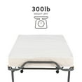 thumbnail image 3 of Linon Luxor Folding Rollaway Guest Bed with 4" Memory Foam Mattress, Cot, 3 of 20