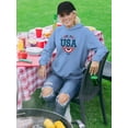 thumbnail image 2 of Usa. Independence Day Hoodie Women -Image by Shutterstock, Female 3X-Large, 2 of 4