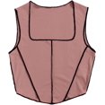 thumbnail image 1 of Camiseta sin mangas de punto acanalado asimétrico para mujer, cuello cuadrado, sin mangas Rosado (Dusty Pink) XS Rosado (Dusty Pink) XS Xishao ropa, 1 of 2
